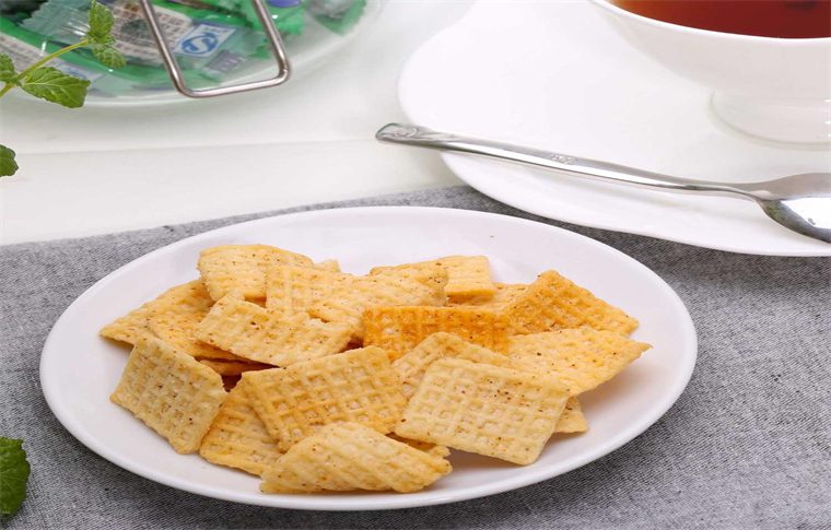 High Yield And Low Consumption Fried Wheat Flour Snack Production Line